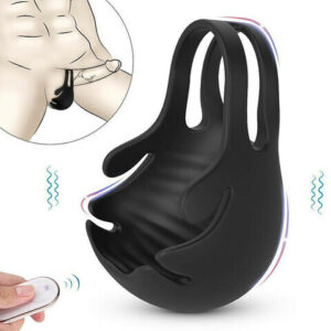 Bestvibe Remote Control Vibrating Testicles Cock Ring