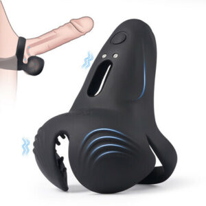 Bestvibe Double Stimulation Well Wrapped Vibrating Cock Ring