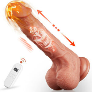 Bestvibe Remote-Controlled 9 Pulsing 9 Vibrating Realistic Dildo 6.1in