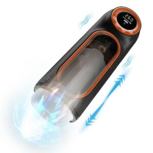 Bestvibe LCD Sucking Thrusting Vibrating Male Masturbator Blowjob Machine