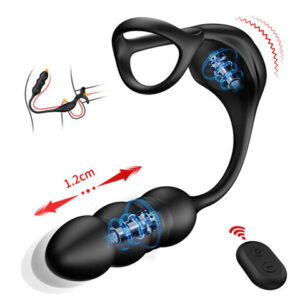 Mike 9 ThrustingVibrating Wearable Prostate Massager with Cock Ring