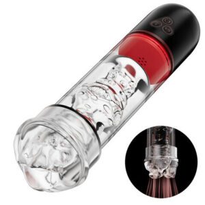 Bestvibe Vibrating  Sucking 2 IN 1 Lips Penis Pumps Male Sex Toys