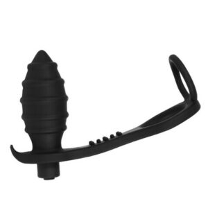 Bestvibe 10 Vibrating Prostate Massager with Dual Cock Rings