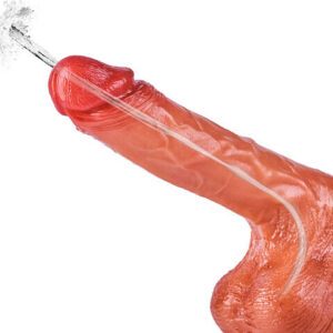 【+£1 for Lube!】Simulated Ejaculation 8.5 IN Vibrating Dildo Enema Bulb for G-Spot  Anal Prostate Play