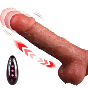 Neil Vibrating Telescoping Swinging Realistic Dildo Vibrator 8.86 Inch