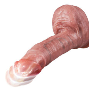 Jazz——9-Frequency Vibration, 3-Frequency Telescopic Dildo, Super Realistic Glans and Testicles