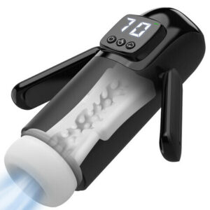 【7 Days! Free Delivery】Phantom - 7 Suctions 7 Vibrations  Dual Handles  Large Granule Channel Texture  Male Masturbator