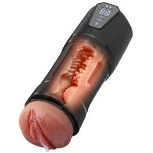 Challenger - 10 Vibrations  5 Suctions  Ultra-Realistic Vagina  Simulated Masturbator