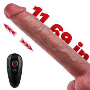 Mr Spades - True Touch 11.69IN Longer Big Realistic Thrusting Vibrating Lifelike Dildo