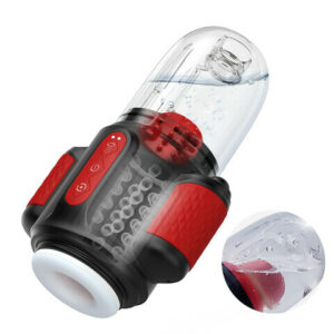 Storm Vortex Pro – Triple-Action Masturbator with 5 Water Pulse Modes, 10 Vibration Patterns  5 Rotation Levels for Dua