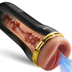 Bestvibe – Captain 5 Suction 10 Vibration Patterns, Realistic Pocket Pussy Stroker for Men Masturbation, Male Sex Toys