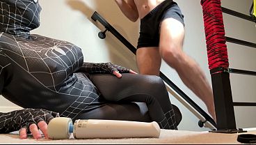 Spider Girl ANAL CREAMPIE With a Big TITS Rides Dick Until He Cums . anal destroyed by big 8inch dick