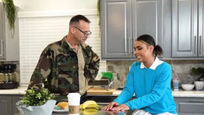 NotMyGrandpa – Mischievous Teen Caught Stealing By Step-Grandpa Gets Delinquent Lesson