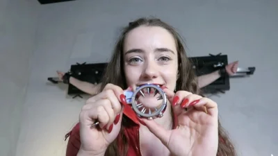 A spiky handjob is the only relief he deserves