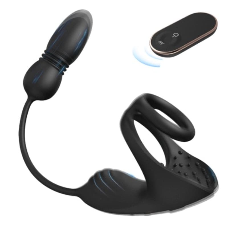 Egbert - Masseur prostatique avec 9 niveaux de choc et de vibration, stimulateur testiculaire et an 1 Egbert - Masseur prostatique avec 9 niveaux de choc et de vibration, stimulateur testiculaire et an