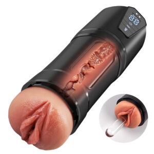 Challenger - Masturbateur masculin à 5 niveaux d’aspiration et 10 modes de vibration, vitesse réglable, manchon réaliste