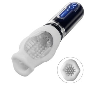 Tornado 3.0 - Masturbateur à double moteur sexe oral 7 vibrations 5 rétractions 5 rotatio