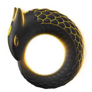 Dragon Thunder – Anneau pénien à 10 vibrations, jouet en silicone longue durée